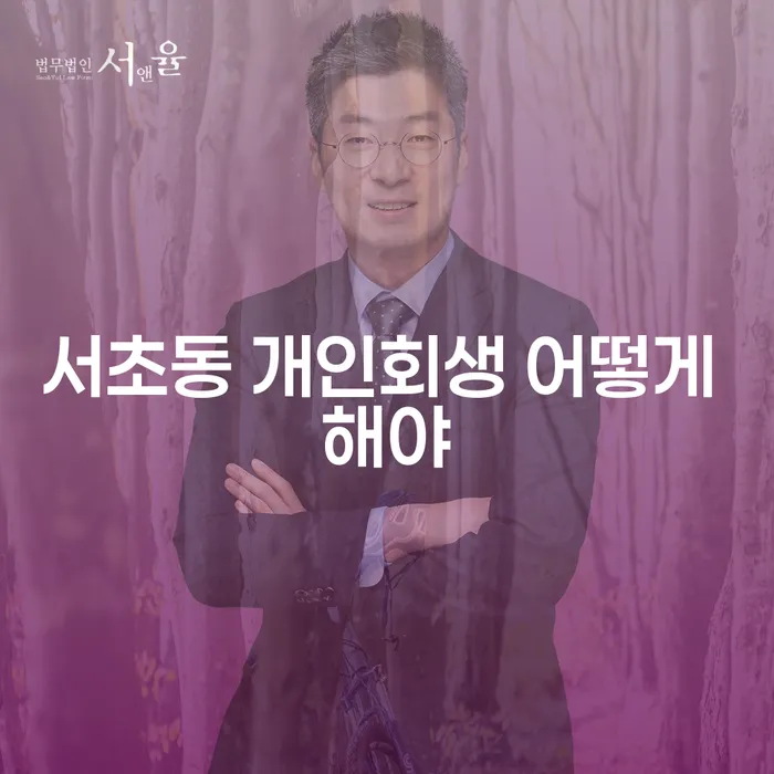 서초동 개인회생 어떻게 해야