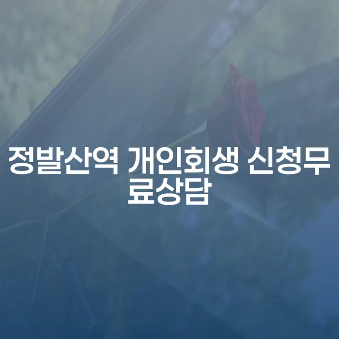 정발산역 개인회생 신청무료상담