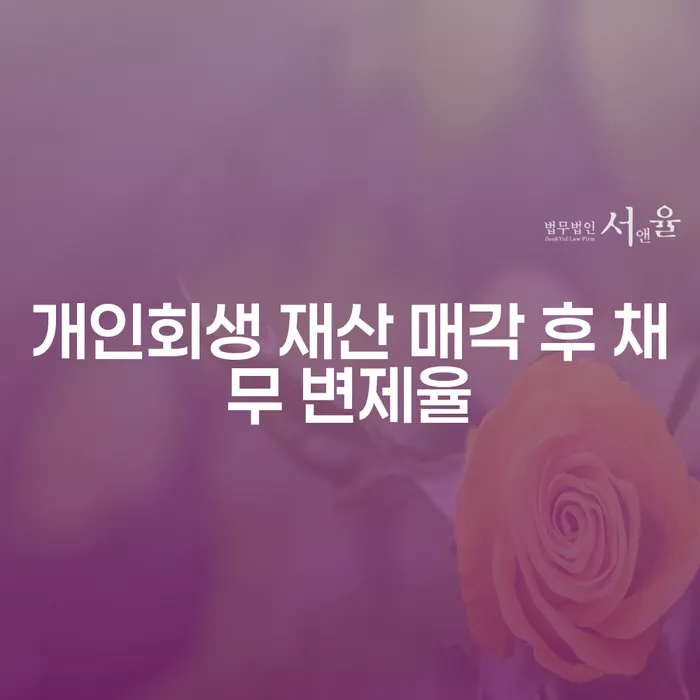 개인회생 재산 매각 후 채무 변제율이 어떻게 결정되나요?