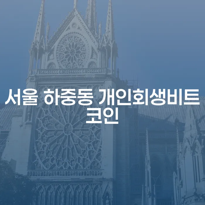 서울 하중동에서 개인회생비트코인과 채무탕감제도를 어떻게 활용할 수 있을까요?